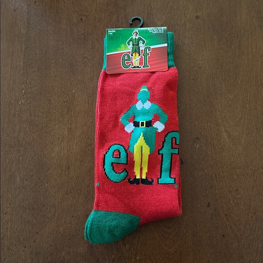 Buddy The ELF Festive Red and Green Casual Socks